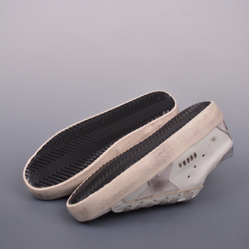 👟 Golden Goose Super Star | White Leather Silver Star - Picture 4 of 9